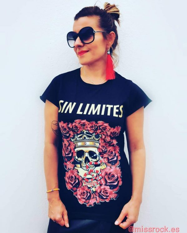 Camiseta Sin Limites (calaveras)