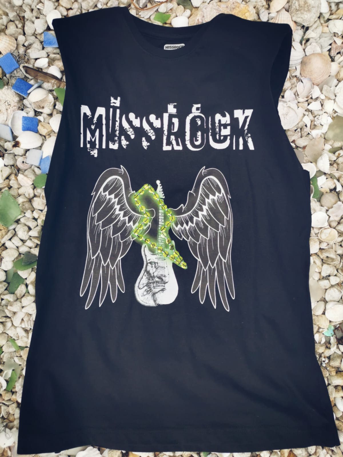 cubrir Objeción rosario Camiseta con hombreras MISSROCK - MissRock, Camisetas Rockeras