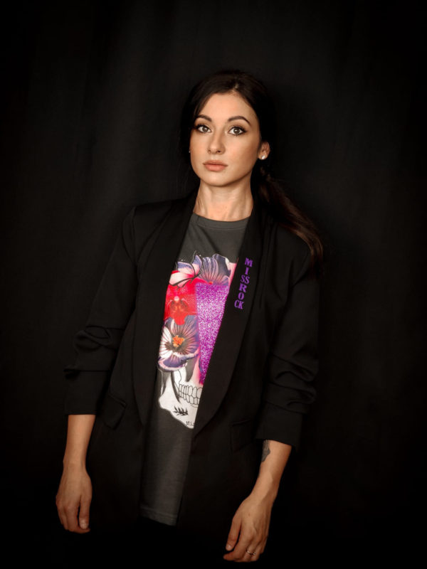 Blazer Missrock - Rayo purpurina