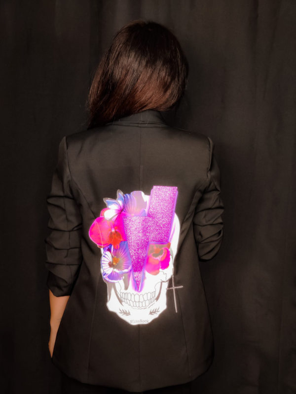 Blazer Missrock - Rayo purpurina