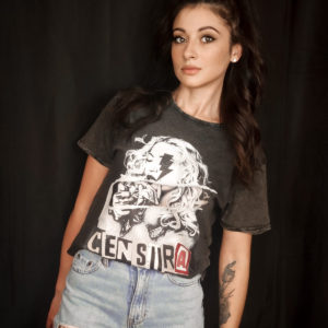 CENSURA - camiseta desgastada