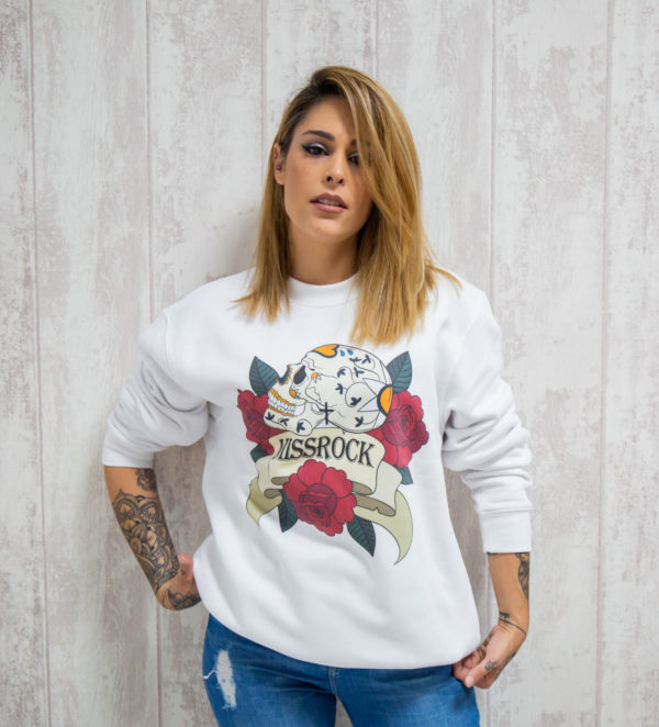 Sudadera Blanca MissRock